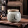 1pc Portable Ceramic Small Tea Jar for Household Use Living Room Home Decoration Candy Box Sealed Storage Tank Lotion Container