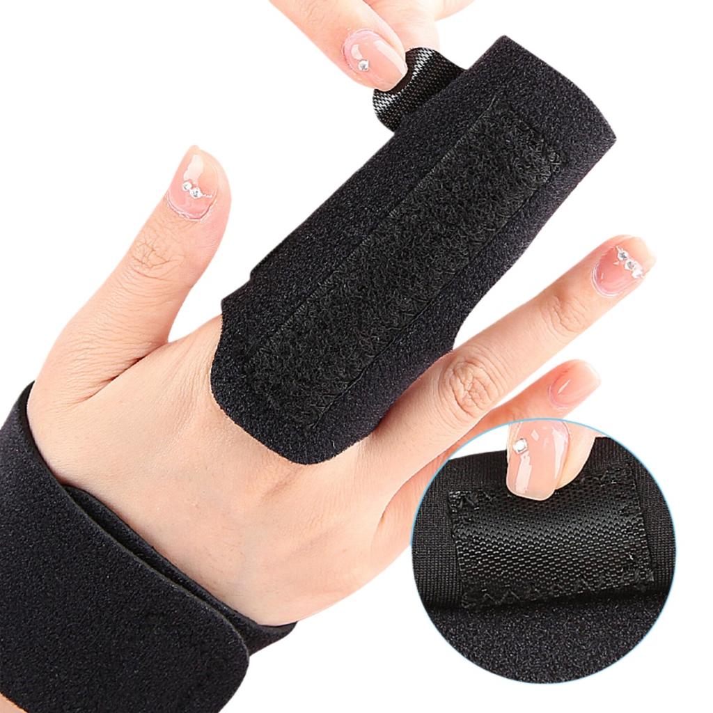 1 Stück Verstellbarer Doppelfinger-Fixiergurt mit Aluminiumplatte Fingerorthese Fingerstütze Schnappfinger-Schiene Handgelenkschutz