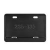 Motorcycle License Plate Frames Universal Mount Metal License Plate Holder Solid Style License Plate Holders Frame Black/Carbon