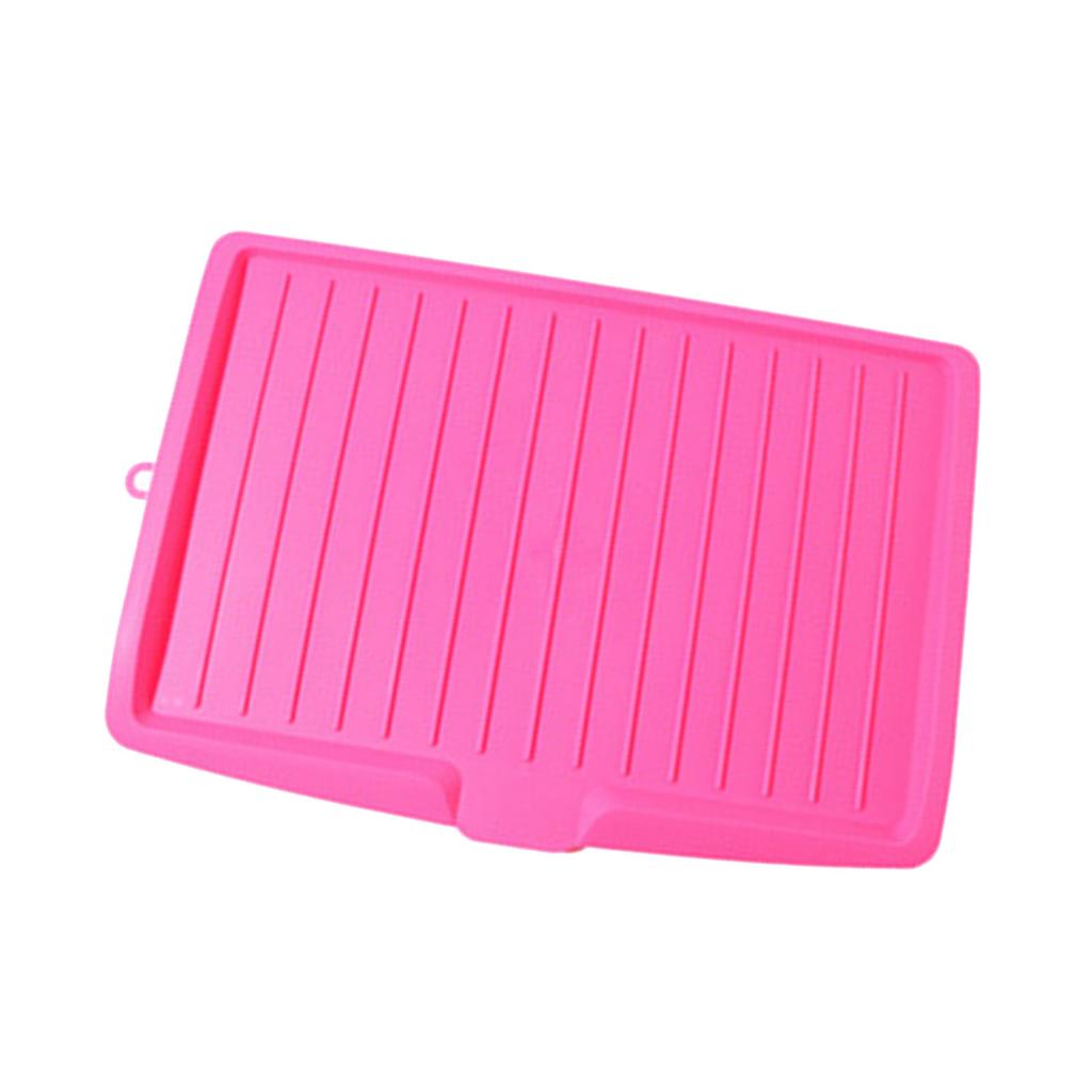 Plastic Dish Drainer Board Multipurpose Rectangular Design Space Saving Kitchen Draining Board Tray for Cutlery Fruits and Vegetables