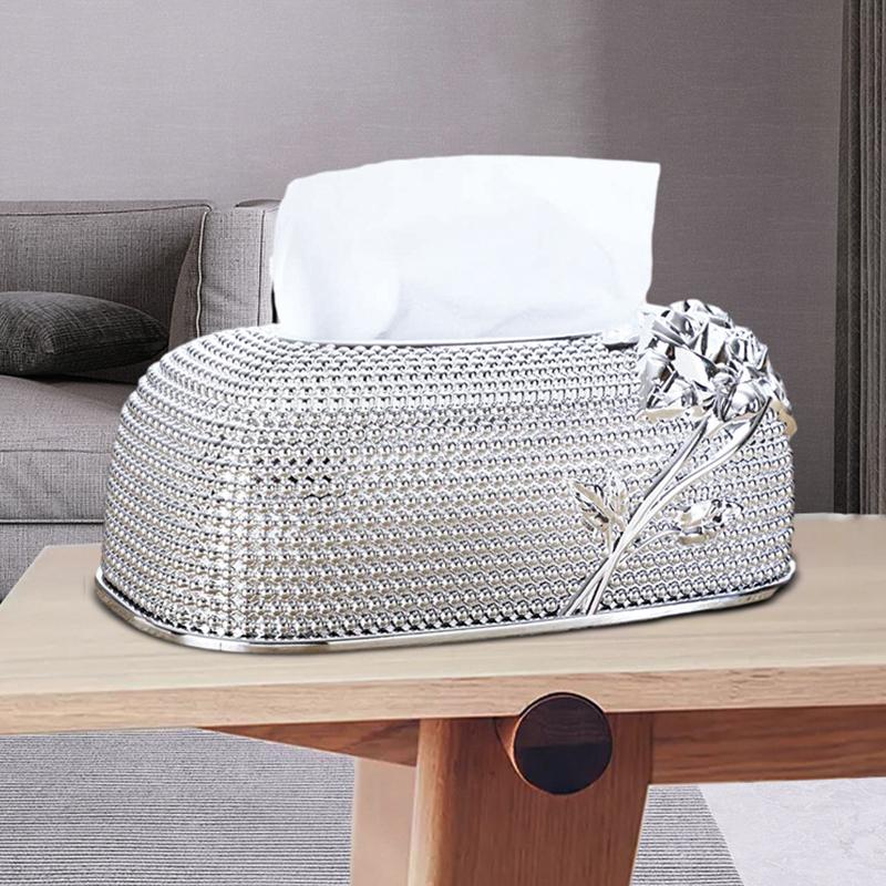 1pc Creative Desktop Kitchen Pumping Tray European Acrylic Tissue Box Fashion KTV Hotel Tissue Box Bar Napkin Box Tissue Boxes