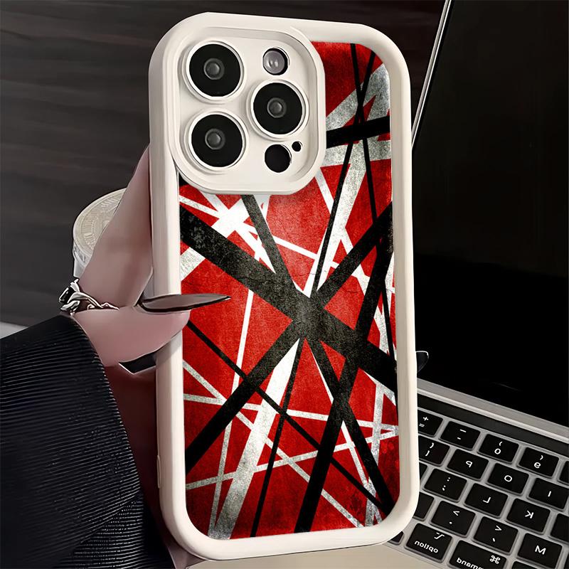 Phone Case for iPhone 17 Air 16E 15 16 Pro Max Eddie Van Halen Graphic Guitar Cover 14 Plus 13 12 Mini Soft Shell Silicone Funda