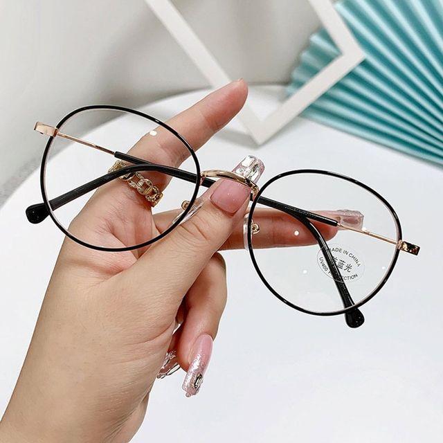 Trends Women Office Anti Blue Light Spectacles Oversized Computer Glasses Square Female Blue Blocking Big Size Eyeglasses Frame