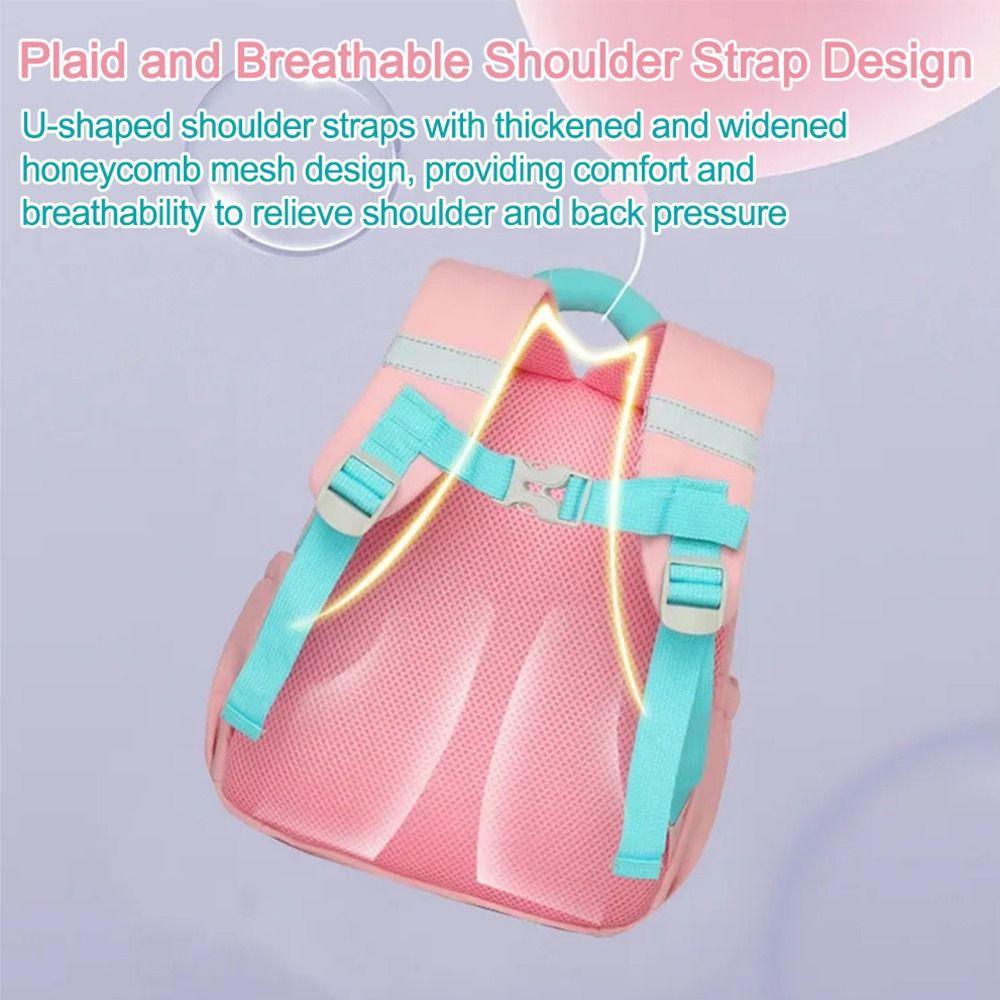 Adjustable Straps Kindergarten School Bag Lightweight Cartoon Nursery Backpack  College