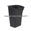 Enhanced Food Collection Cart with Long/Short Hanging Buckets, Restaurant Clearing Bin, and Tableware Collection System.