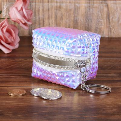 Leopard Flowers Pattern Canvas Coin Purse Small Cute Change Cash Bag with Zip