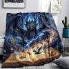 Toothless Night Fury Print Flannel Blanket, Ultra Soft High Quality All Seasons Warm Throw, Home Decor Cozy Blanket, Perfect Christmas Gift
