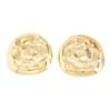 SHIXIN Exaggerated Glossy Large Round Stud Earrings for Women Punk Geometry Irregular Gold Color Earrings Fashion Party Jewelry