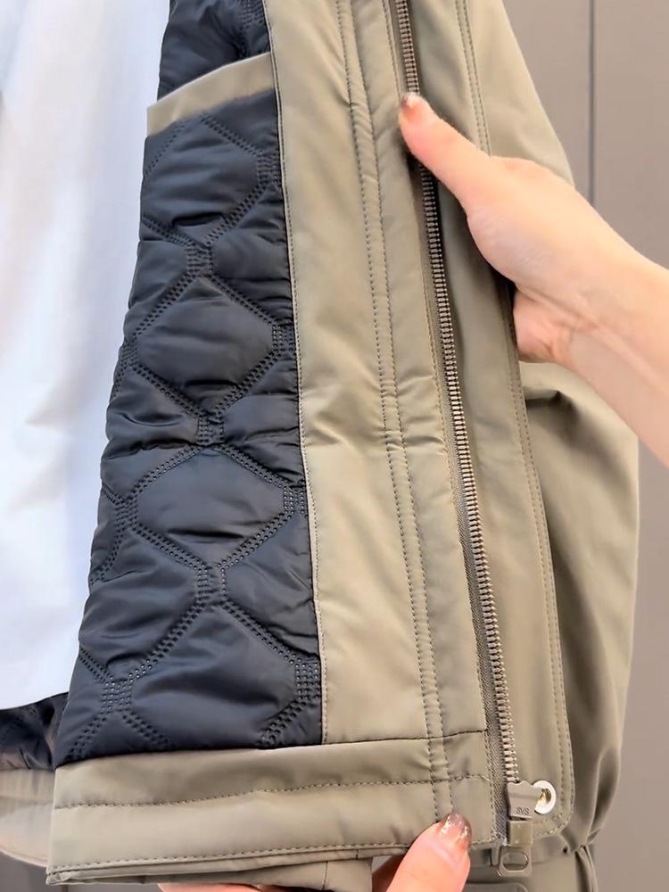 Men's Hooded Cotton Windbreaker Jacket - Casual, Versatile, Handsome Workwear for Youth