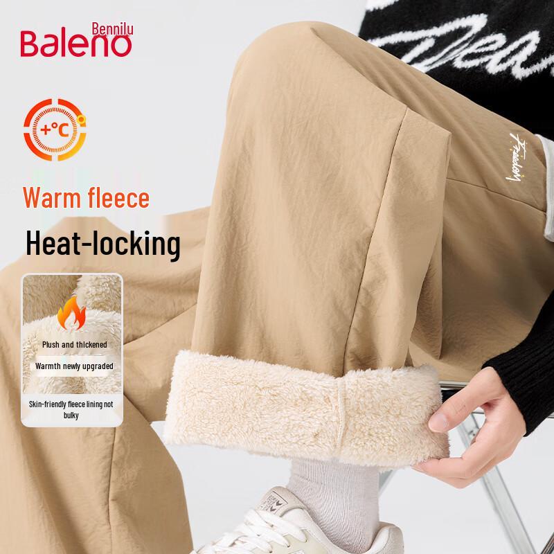 

Baleno Men s Winter Fleece-Lined Straight Leg Casual Pants 4XL