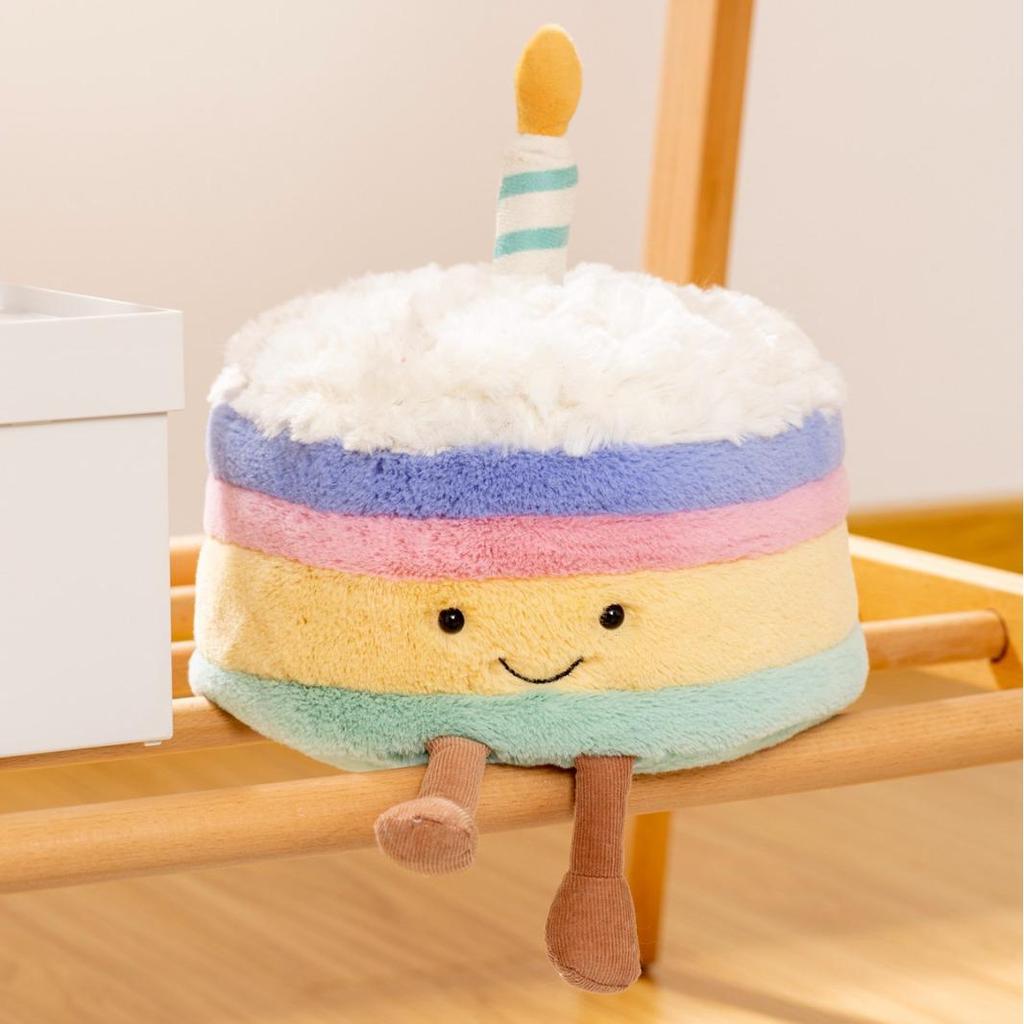 Regenbogenkuchen Diamantring Jellycat Puppe Plüschtier - Valentinstagsgeschenk