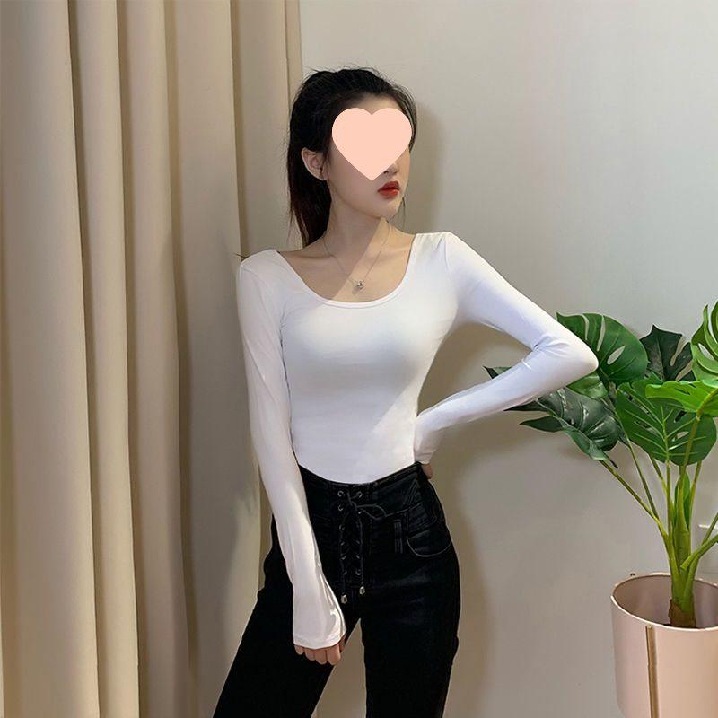 

Women s Slimming Long-Sleeve U-Neck Base Layer Top ●L size (suggested 115-135)