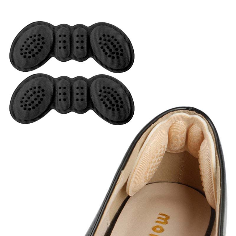 

Heel Pads for Shoes Too Big, 180° Heel Grips to Prevent Slipping & Blisters, Self-Adhesive Liner Inserts, 1 Pair чёрный