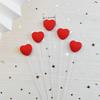 ZISIZ Love Heart Birthday Cake Toppers