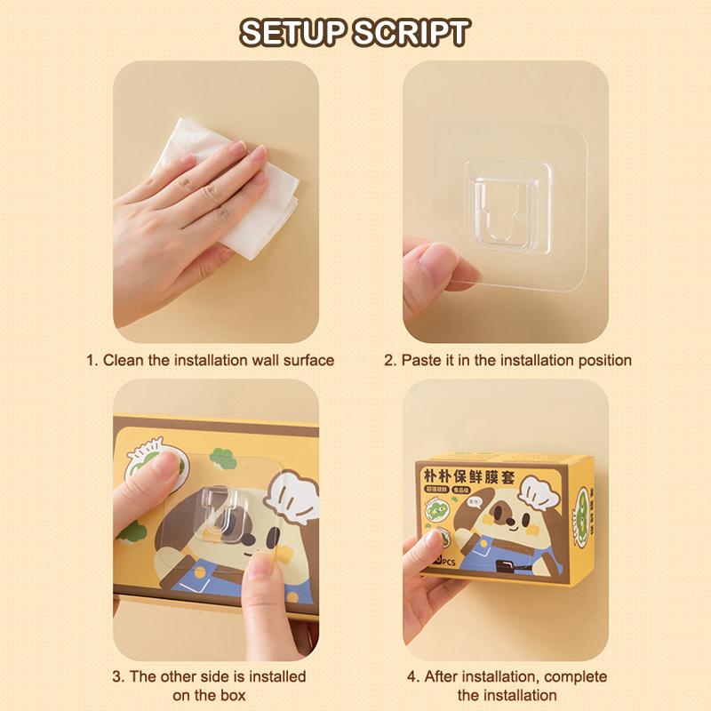 100 Stück/Box Einweg-Frischhaltefolienabdeckungen in Lebensmittelqualität Kühlschrank-Reste-Frischhalteabdeckungen Können aufgehängt und abgenommen werden