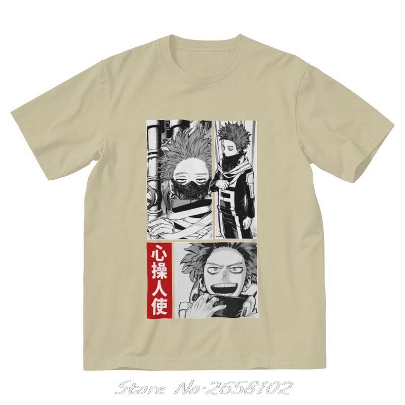 Boku No Hero Academia T Shirts Men Cotton T-shirt Anime Manga Hitoshi Shinso Tee Tops Harajuku Streetwear Tshirts Gift