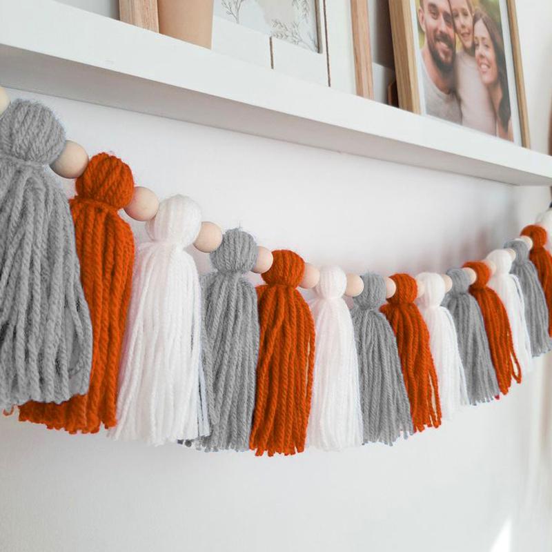 2M Hanging Window Wall Gifts Decorative Handicraft Handmade Tassels DIY Thanksgiving Day Creative Home Decoration
