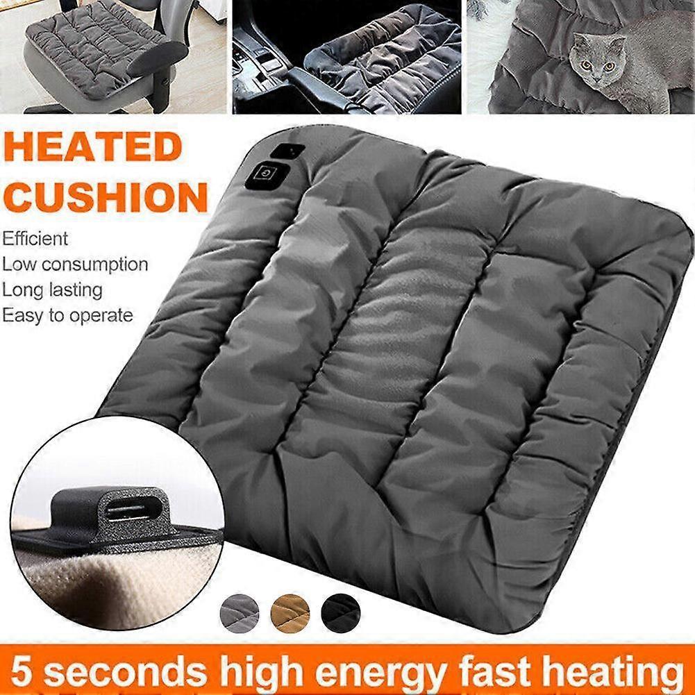 Car Heated Seat Cushion Quick-Heating Anti-Slip Winter Seat Cushion For Car,Home