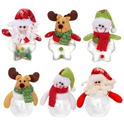Santa Claus Snowman Reindeer Candy Box Baby Shower Wedding Christening Birthday Party Christmas Favor Gifts Bottle For Kids