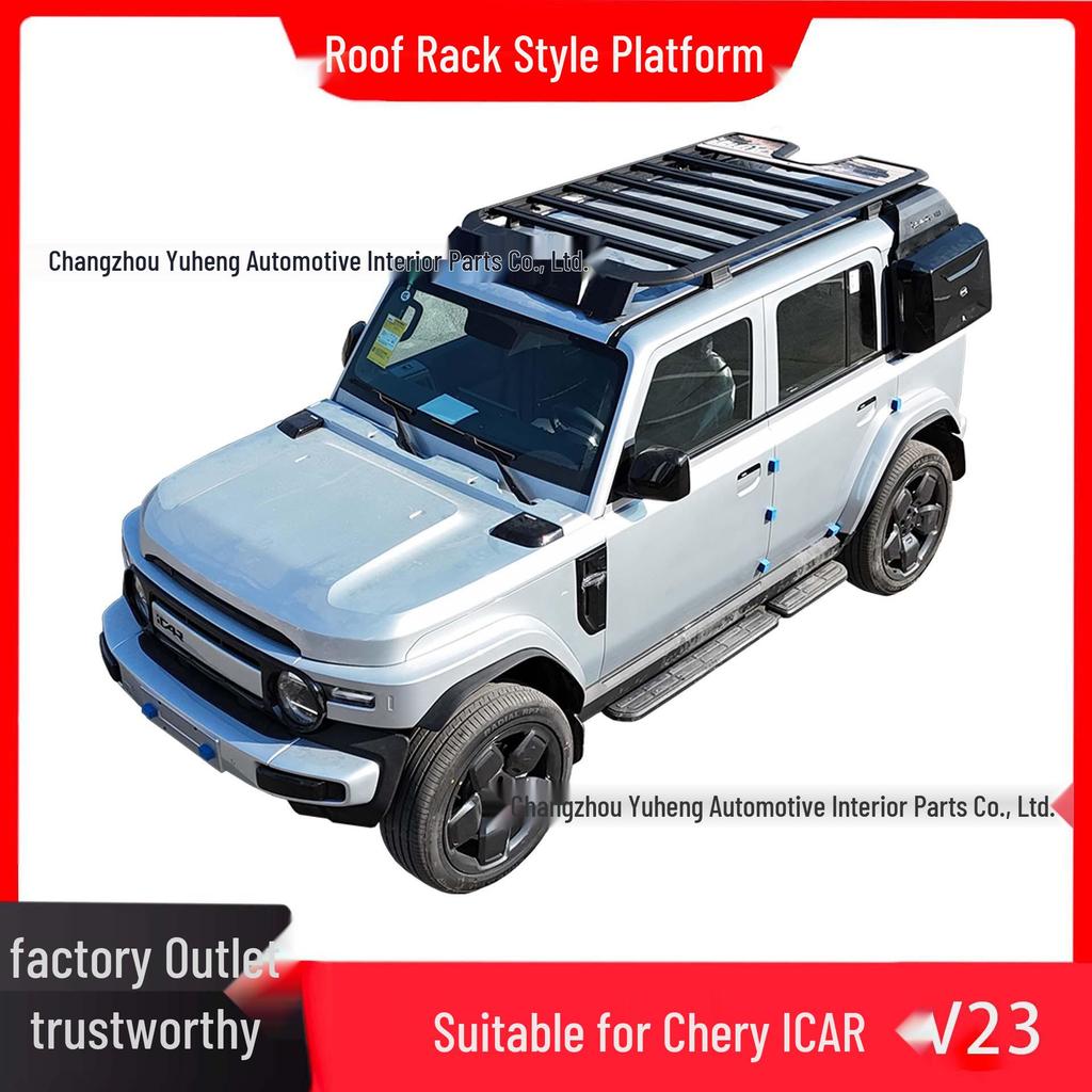 Chery ICAR V23 Roof Guard Kit: Modified Iron & Plastic Spoilers.