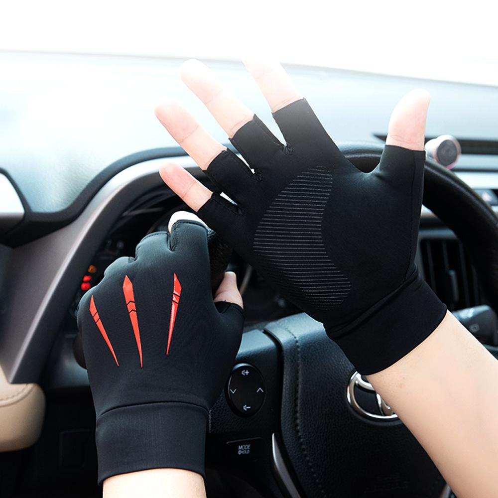 Half Finger Cycling Gloves for Men Women MTB Bike Riding Thickened Palm Pad Sport Fitness Fingerless Gloves