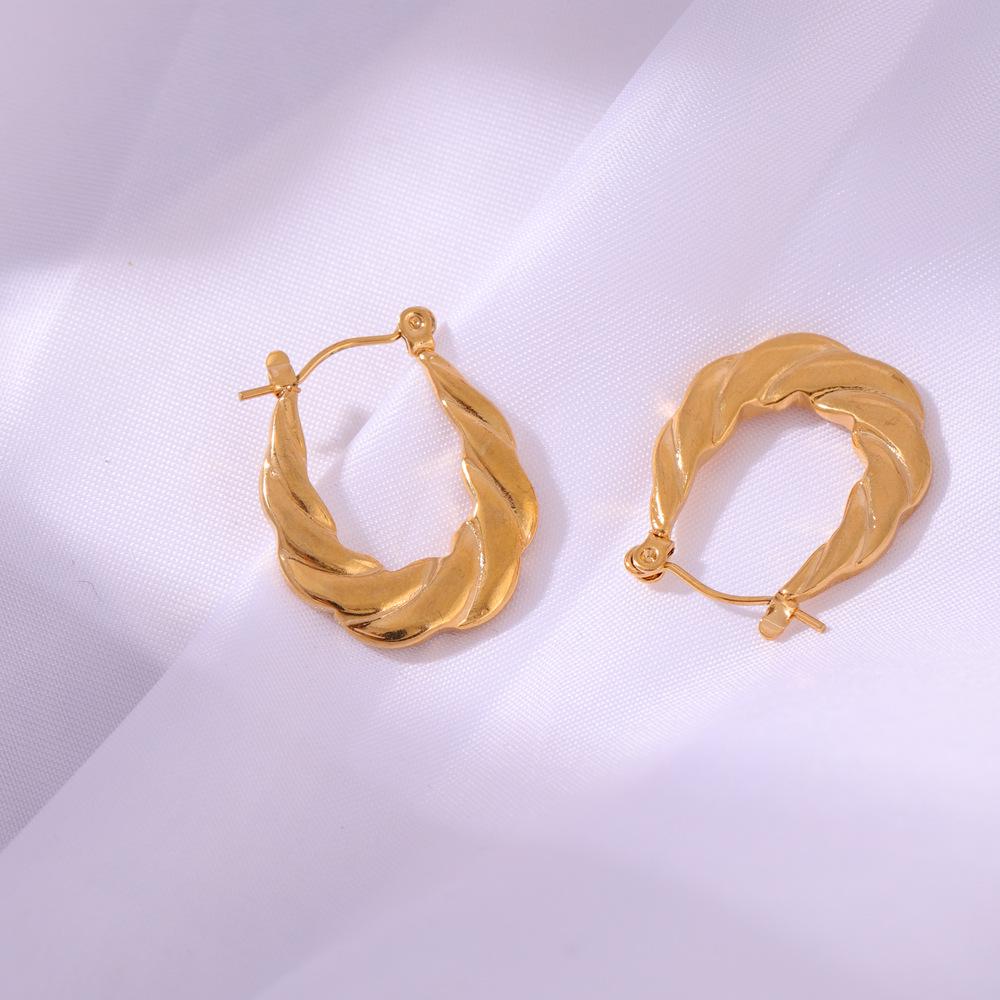 

Ретро женские серьги-капли - Премиальные европейские и американские украшения из нержавеющей стали золотой