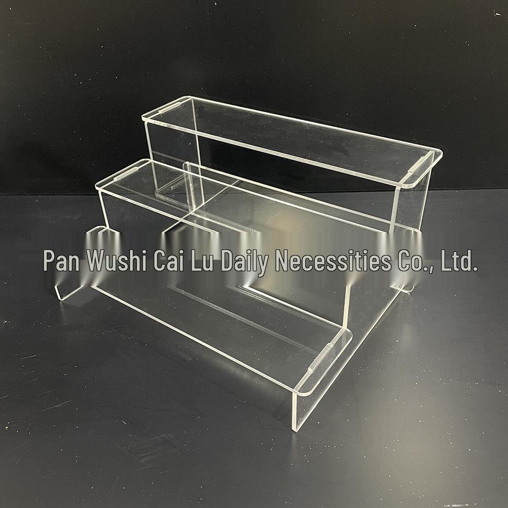 Three-Tier Acrylic Display Stand for Anime Figures, Cakes, and Perfume