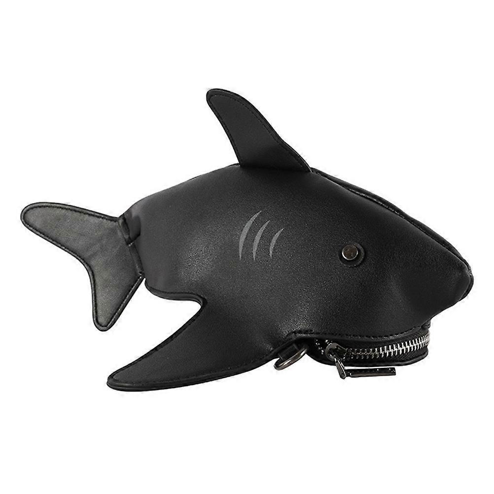1pc Fashion Lady Shark Cross Body Bag PU Animals Bag Girls Shoulder Bag Random Style