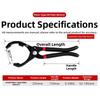 Adjustable Oil Filter Pliers with Non Slip Handle and Reinforced Rivet for Long Lasting Use and High Torque Performance