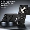 KEYSION Magnetic Phone Case for Huawei Pura 90s Pro Max Slide Camera Protection Upright Kickstand 360°Ring Shockproof Back Cover