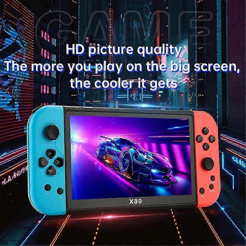 Handheld Game Console X80 7-inch Screen 3000mAh Battery