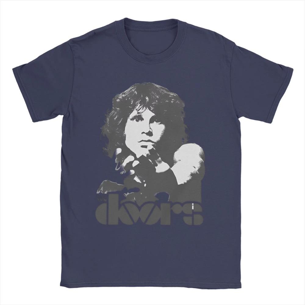 Lässiges T-Shirt Sommer T-The D-Doors Mode T-Shirts T-Shirt für Herren Y2K Retro Übergröße Kurzarm Top T-Shirt
