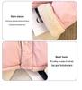 Women's Short Cotton Jacket, Korean Lapel Style, Imitation Lamb Wool, Loose Double-Sided Wear, Long Sleeve Bread Coat.