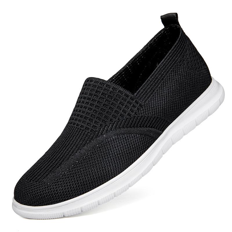 Invisible 6cm Height Boost Men s Breathable Mesh White Sports Sneakers 40