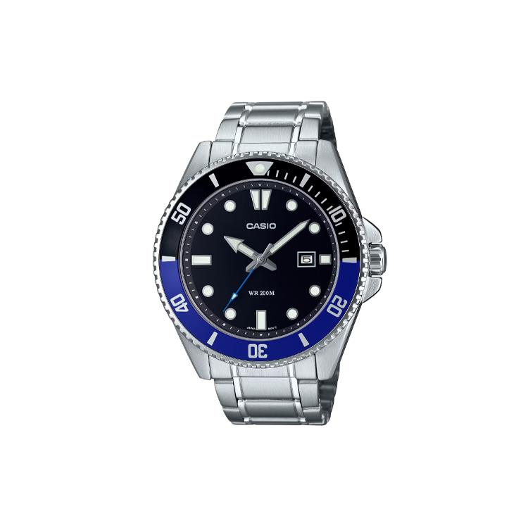 CASIO Men Black Watch MDV-107D-1A2 MDV-107D-1A2 Black Dial