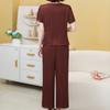 Women's Plus Size 2-Piece Casual Set, Short Sleeve Top & Wide Leg Pants (XL-5XL)