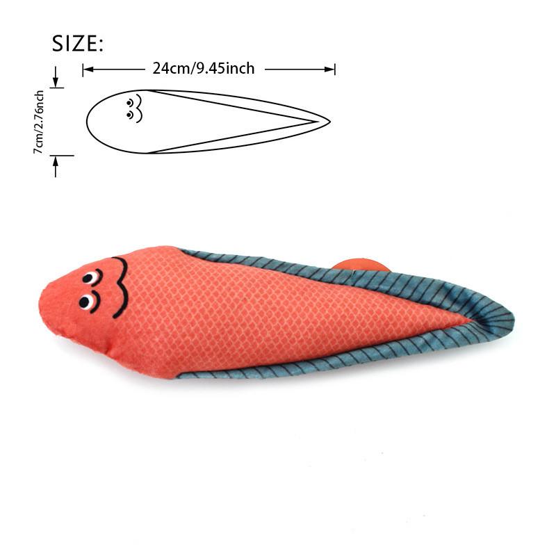 Cat Toy 3D Simulation Fish Catnip Toys Interactive Plush Kitten Cat Toy Pet Chew Bite Toys For Cats Pillowfish Pet Supplies