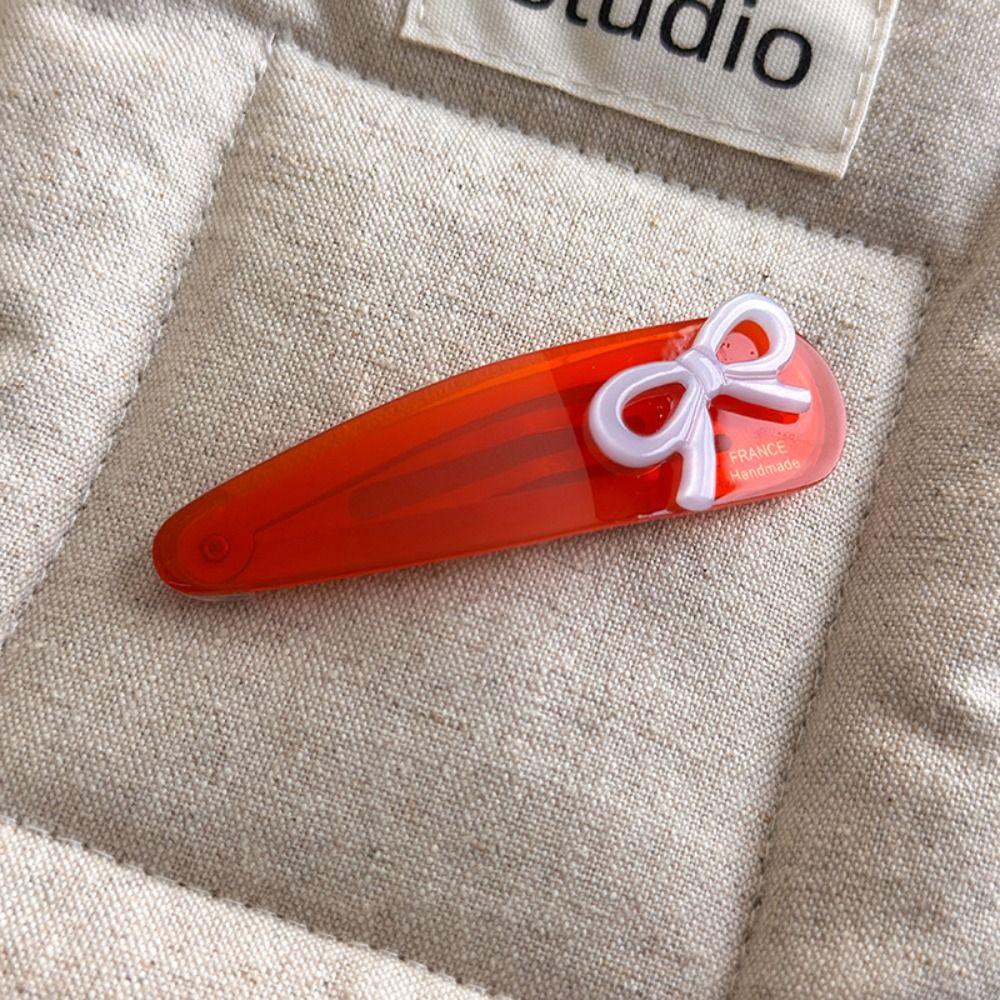 Bowknot Acetate Hairpin Acetic Acid Bangs Clips Personalized Bow Hair Clip Headwear