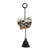 Hand Painted Spooky Hanging Bell Weather Resistant Resin Craft Ornament  Homeowners