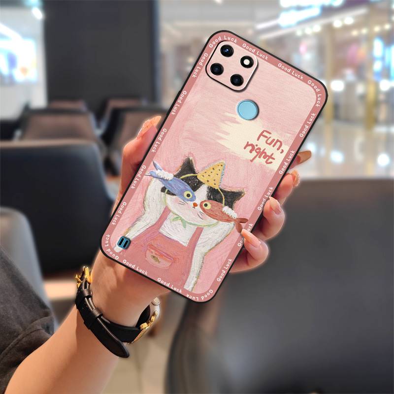 Phone Pouch Graffiti Phone Case For OPPO Realme C21Y/C25Y Silicone Back Cover Full Wrap Anti-dust Anti-knock Soft Case