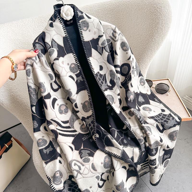 Liangsu Little Bear Imitation Cashmere Warm Scarf