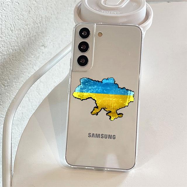 

Прозорий чохол з прапором України для Samsung Galaxy S22 S20 FE S21 S10 S9 Plus Note 20 Ultra 10 Lite Transparent Phone Shell Samsung Note 8