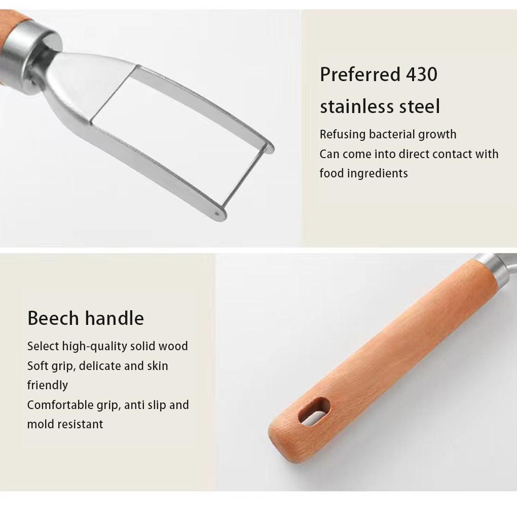 Watermelon Slicer Wood Handle Brushed Handheld Replacement Reusable Washable Household Kitchen Fruit Spoon Accessories