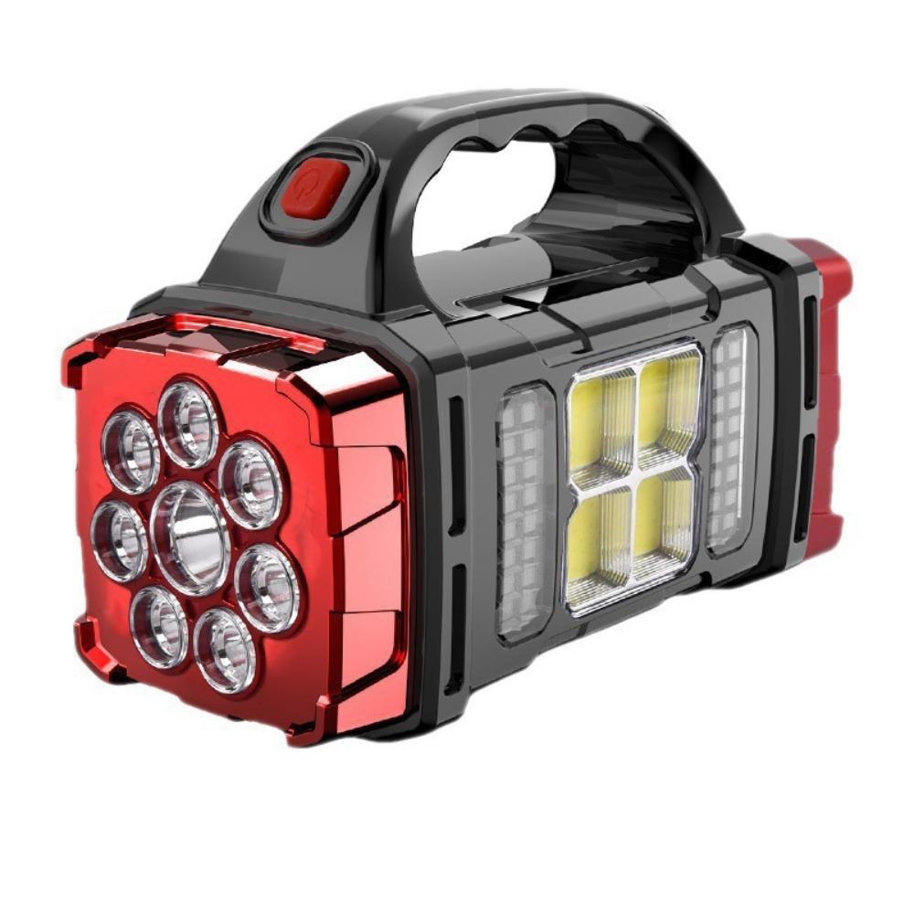 Portable Powerful USB Rechargeable Flashlights Solar LED Light With COB Work Light Charge Mobile Phone Camping Lamps