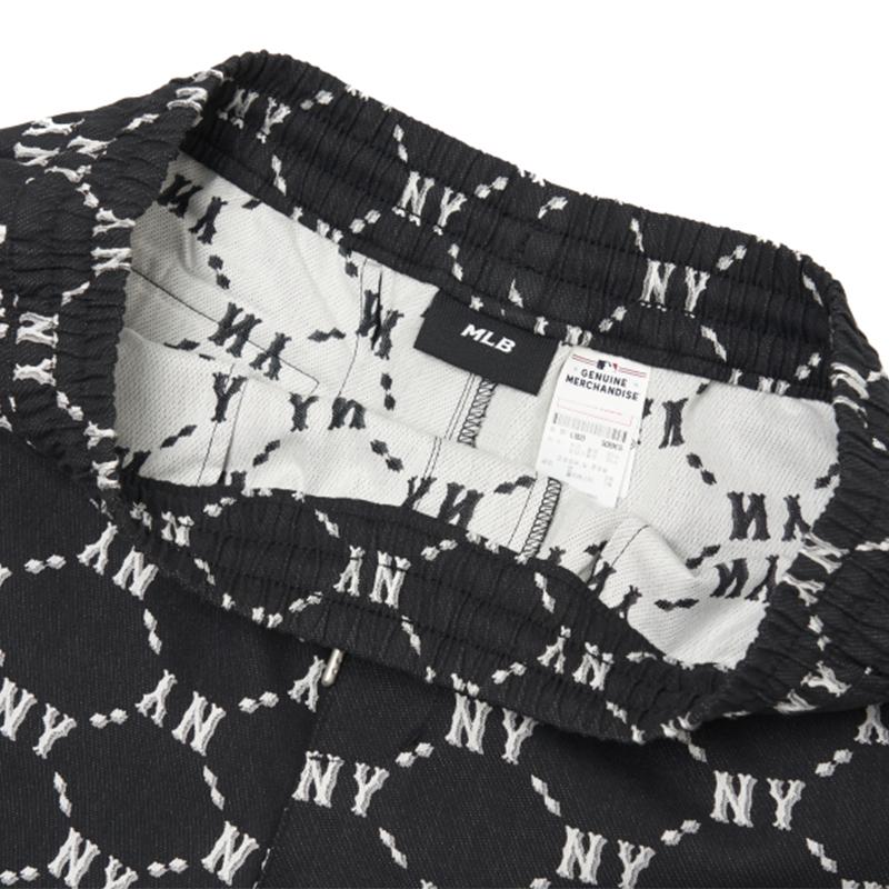 New MLB Base Logo Casual Shorts Unisex Black 3ASMM0323-50BKS