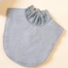 1 piece of women's lace stand-up collar, collar scarf, solid color base shirt, covering a beautiful girl's petal fake collar, cu