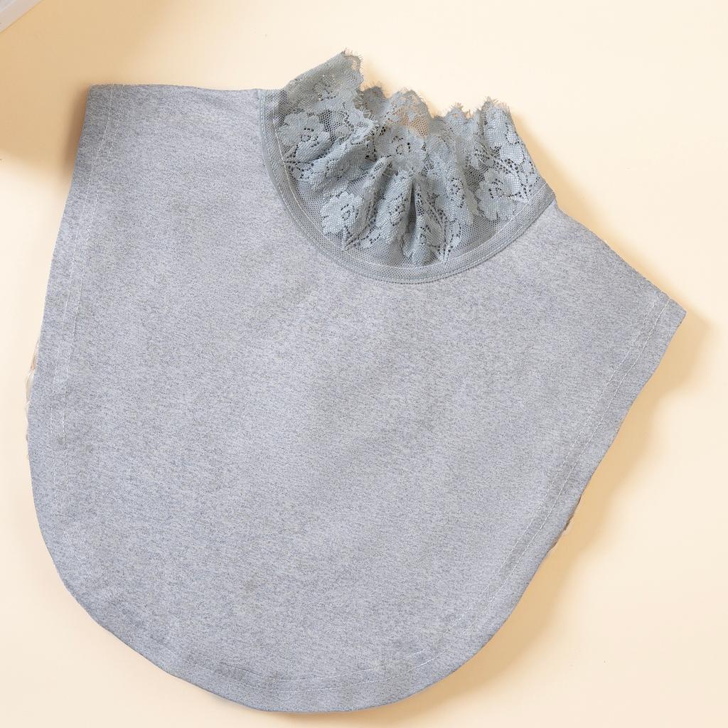 1 piece of women's lace stand-up collar, collar scarf, solid color base shirt, covering a beautiful girl's petal fake collar, cu