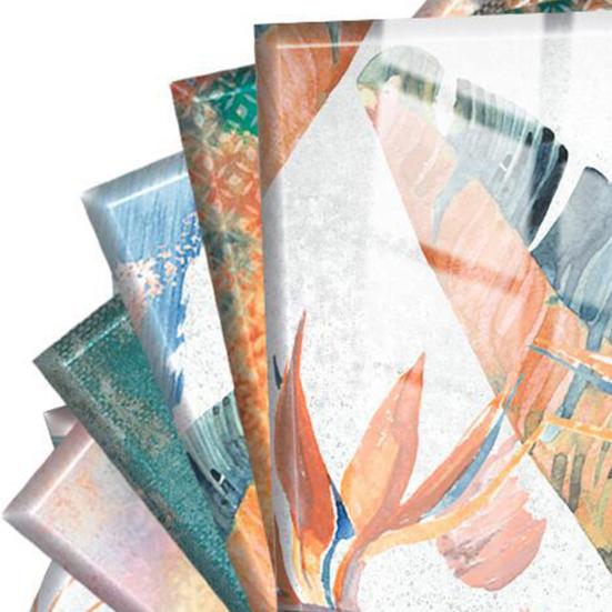 10Pcs Practical Wall Sticker Waterproof Durable Abstract Pattern Mural Decal