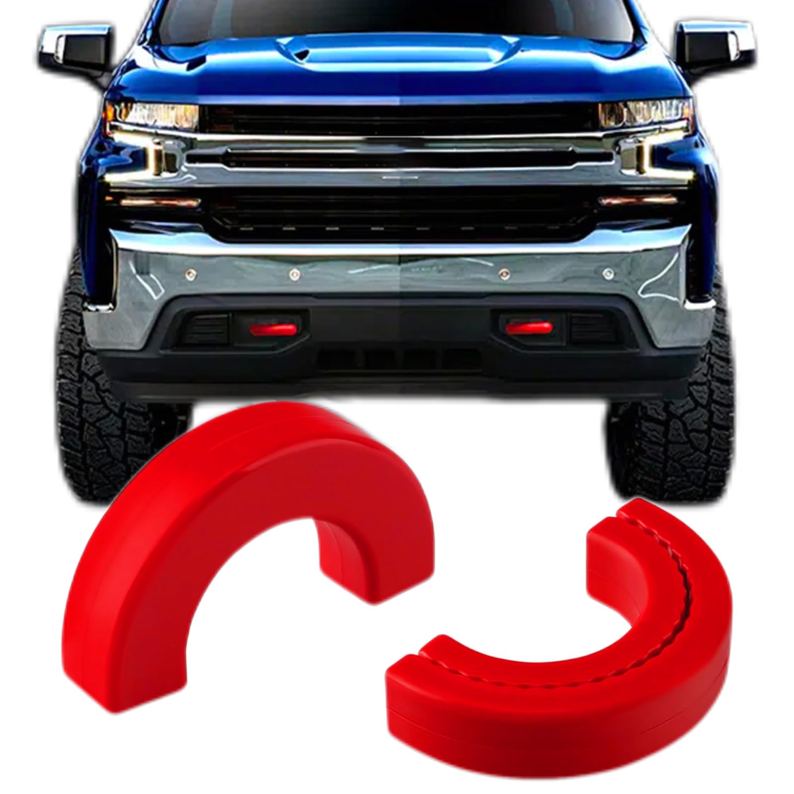 

Front Tow Hook Cover 2007-2024 Chevrolet Silverado 1500 Tow Hitch Cover Fits 2007-2024 Chevrolet Silverado 1500 Accessories (Red) красный