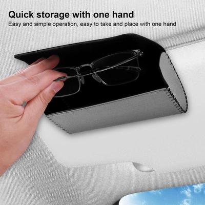 Brillenhalter Magnetisch Auto Sonnenblende Brillenetui Organizer Sonnenbrillenbox Halter Sonnenblende Auto Innenraumzubehör